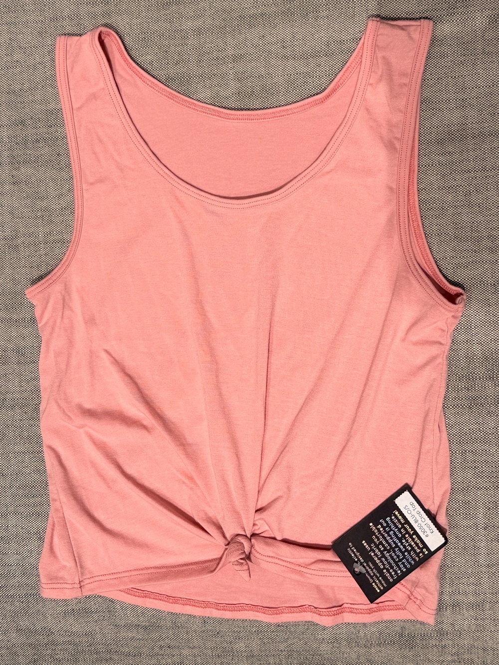 Onzie Women's Pink Knot-Crop Tank Top, NWT, One Size Fits All